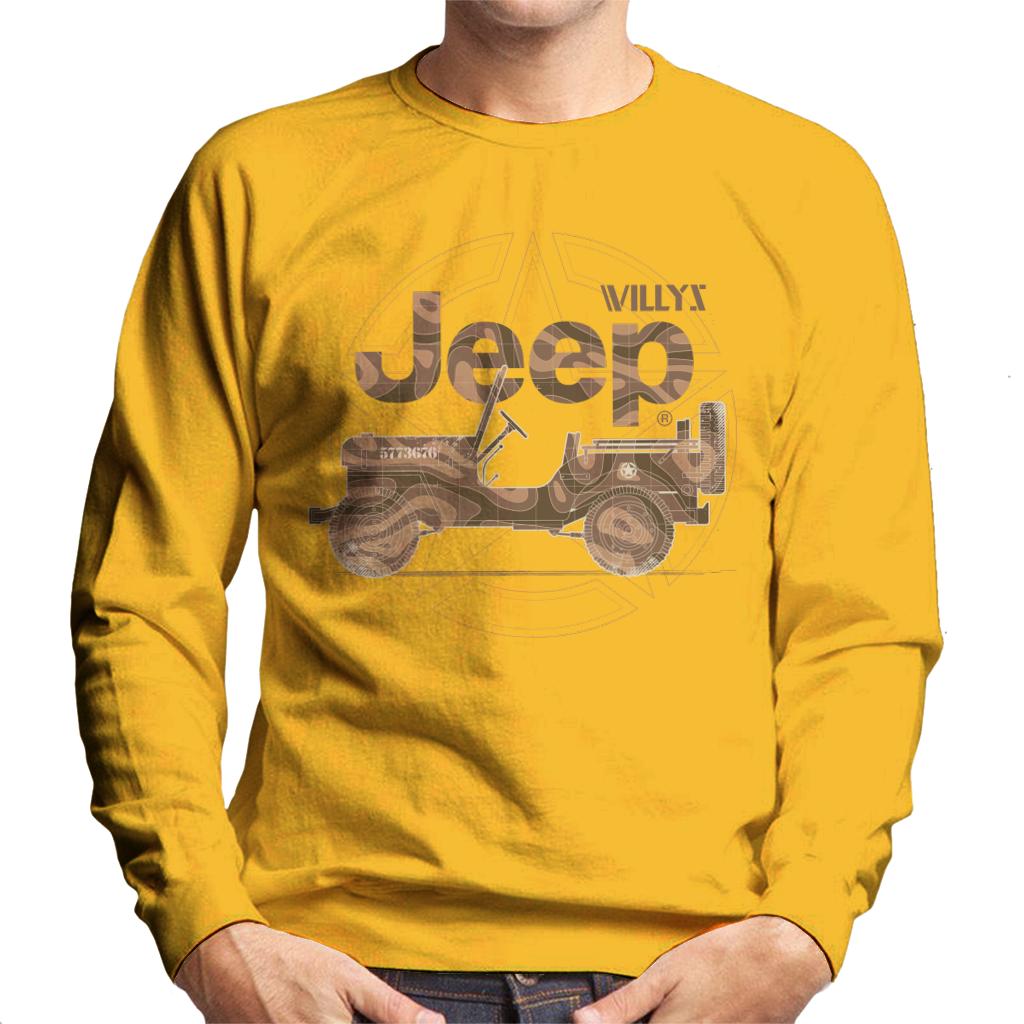 Jeep Willys MA Star Men's Sweatshirt-ALL + EVERY