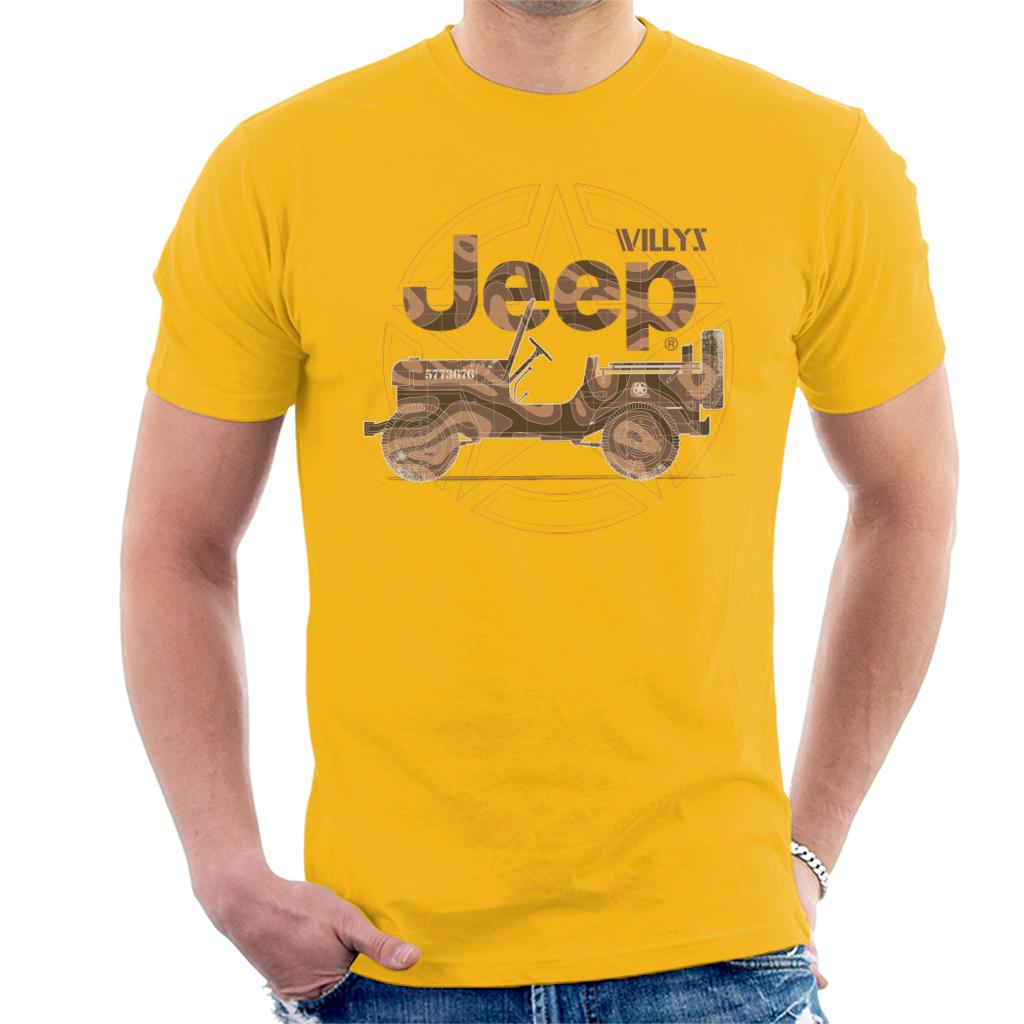 Jeep Willys MA Star Men's T-Shirt-ALL + EVERY