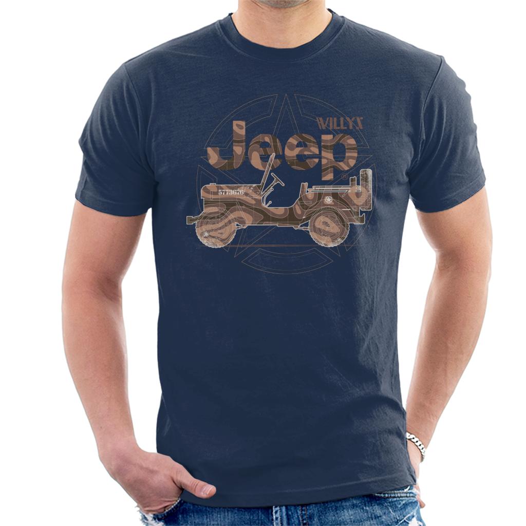 Jeep Willys MA Star Men's T-Shirt-ALL + EVERY