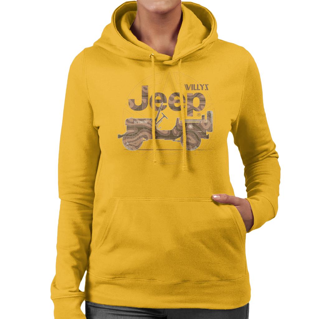 Jeep Willys MA Star Women's Hooded Sweatshirt-ALL + EVERY