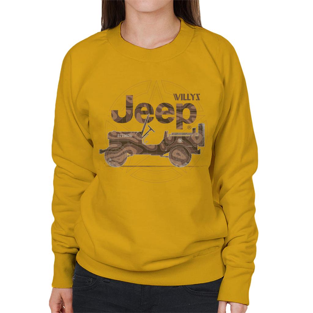 Jeep Willys MA Star Women's Sweatshirt-ALL + EVERY