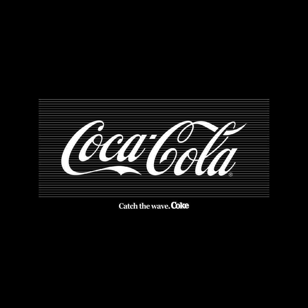 Coca Cola White Stripes Logo Women's T-Shirt-ALL + EVERY