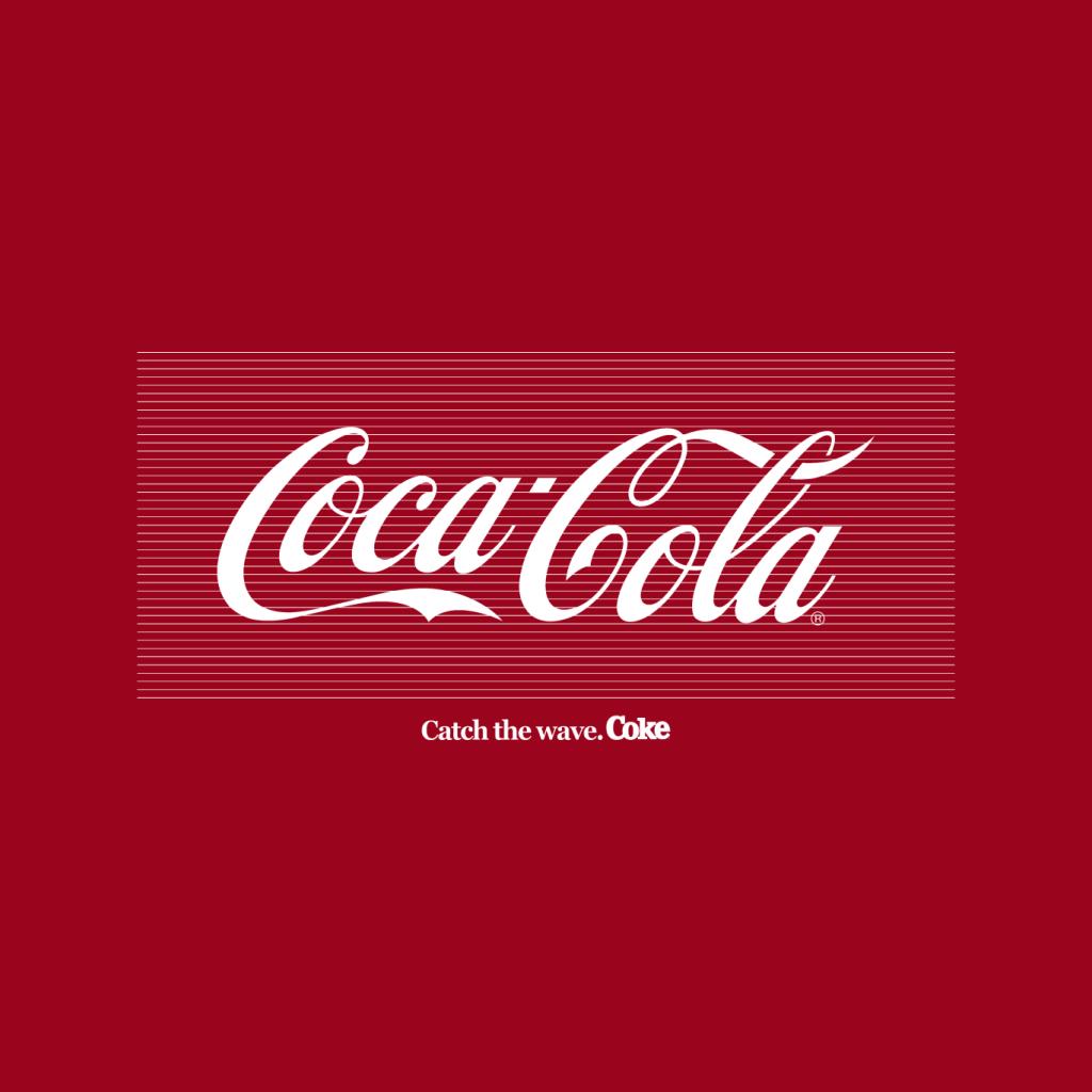 Coca Cola White Stripes Logo Women's T-Shirt-ALL + EVERY