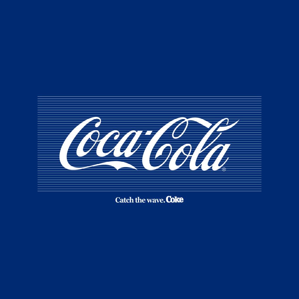 Coca Cola White Stripes Logo Women's T-Shirt-ALL + EVERY