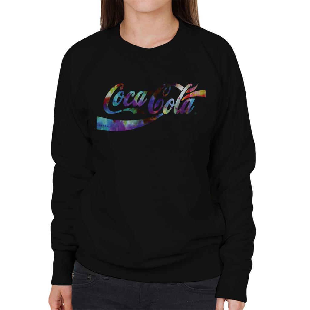 Coca-Cola-Colourful-Gradient-Mist-Logo-Womens-Sweatshirt