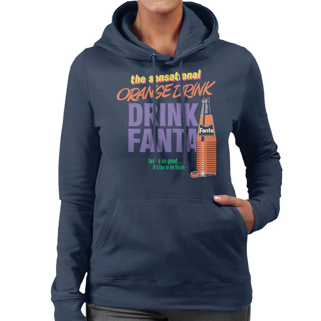 Fanta The Sensational Orange Drink Women's Hooded Sweatshirt-ALL + EVERY