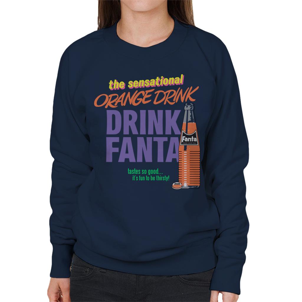 Fanta The Sensational Orange Drink Women's Sweatshirt-ALL + EVERY