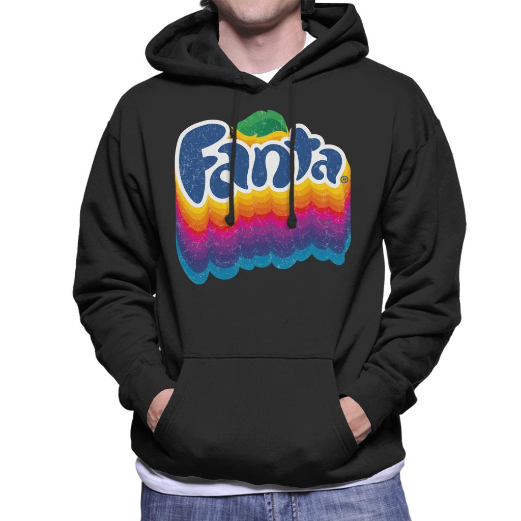 Fanta Rainbow Logo Men's Hooded Sweatshirt-ALL + EVERY