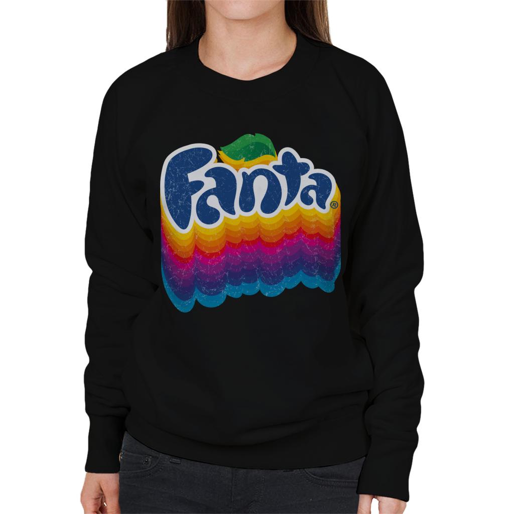 Fanta Rainbow Logo Women's Sweatshirt-ALL + EVERY