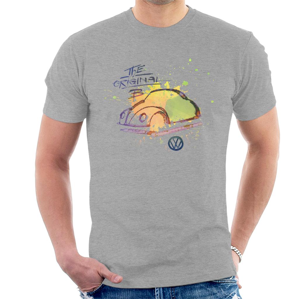 Volkswagen The Original B Paint Splatter Men's T-Shirt-ALL + EVERY