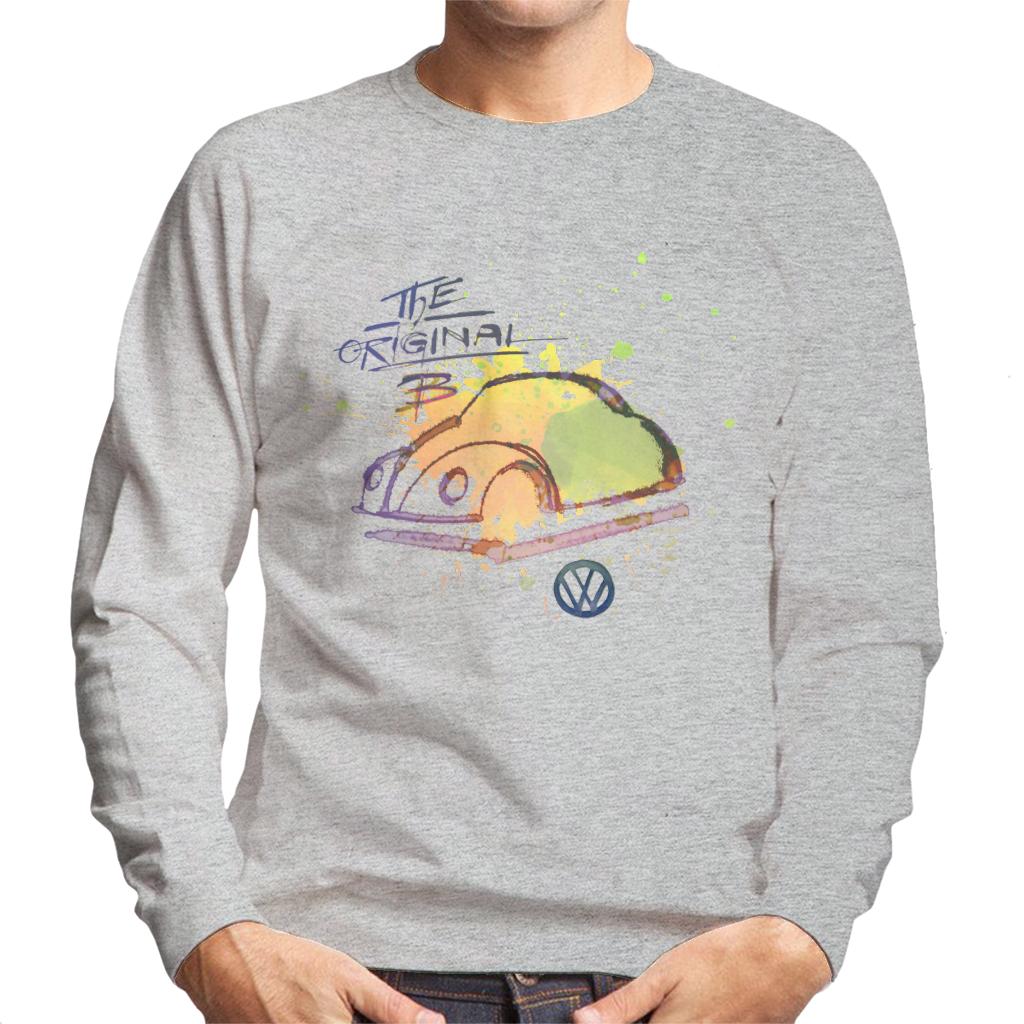 Volkswagen The Original B Colourful Paint Splatter Men's Sweatshirt-ALL + EVERY