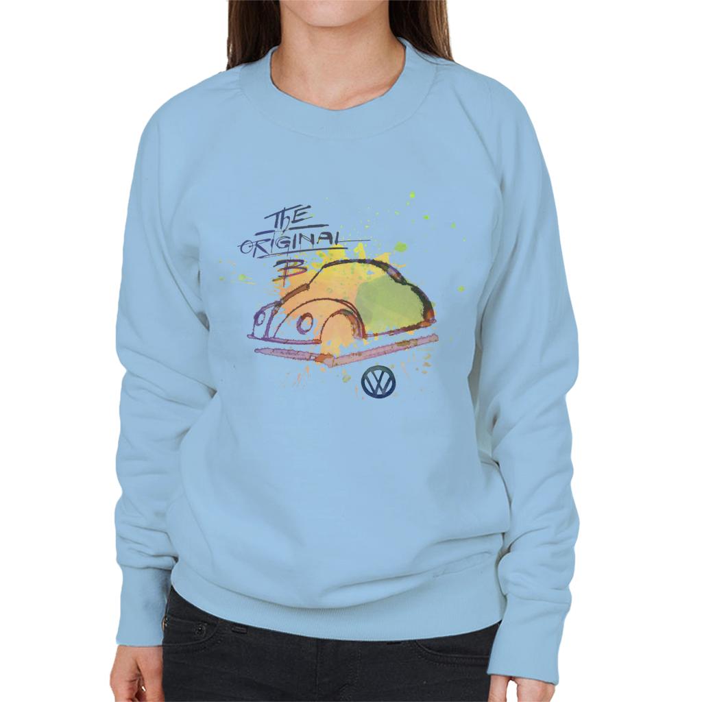 Volkswagen The Original B Colourful Paint Splatter Women's Sweatshirt-ALL + EVERY