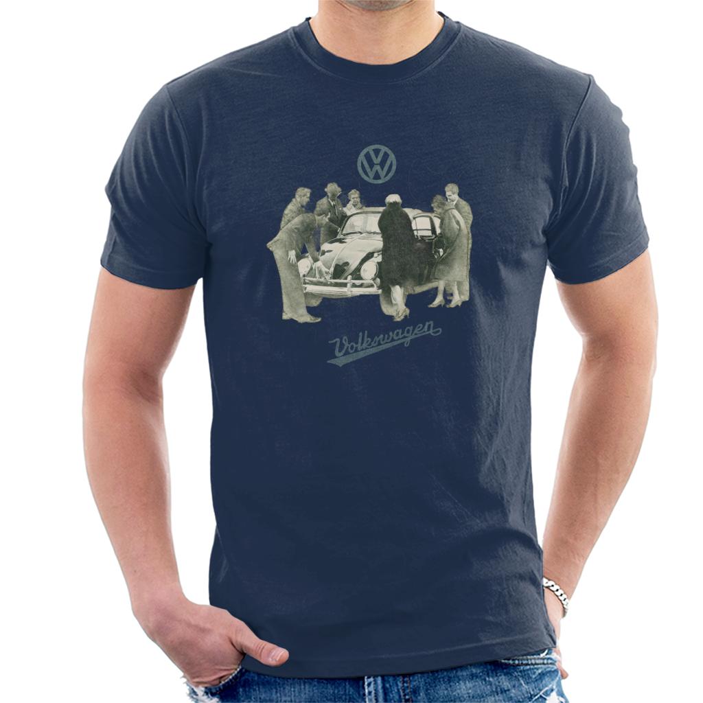 Volkswagen Beetle People Gathering Men's T-Shirt-ALL + EVERY