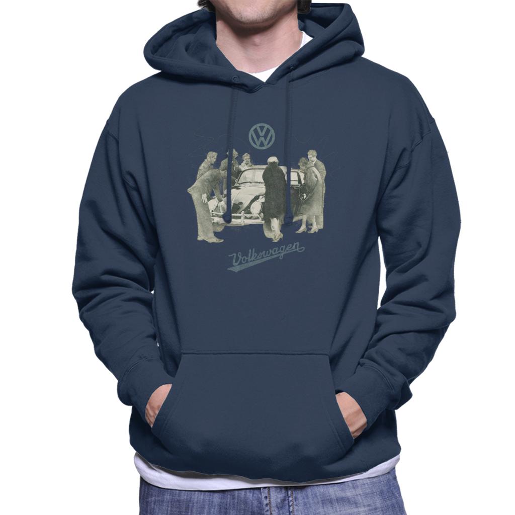 Volkswagen Beetle Gathering Men's Hooded Sweatshirt-ALL + EVERY