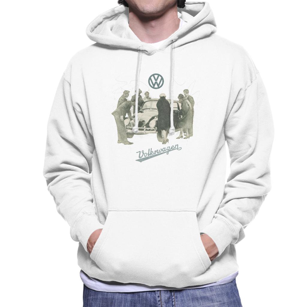 Volkswagen Beetle Gathering Men's Hooded Sweatshirt-ALL + EVERY