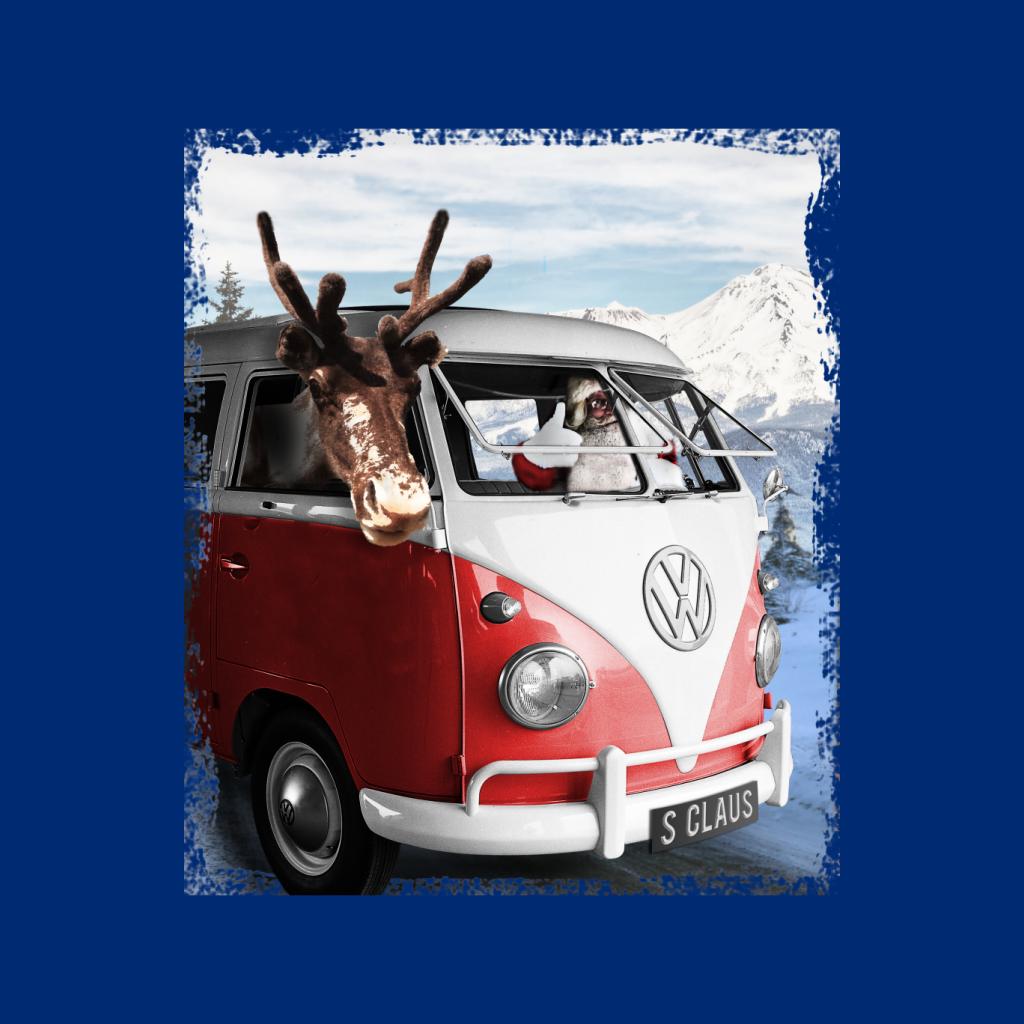 Volkswagen Christmas Camper Van Santa Claus And Reindeer Men's Sweatshirt-ALL + EVERY