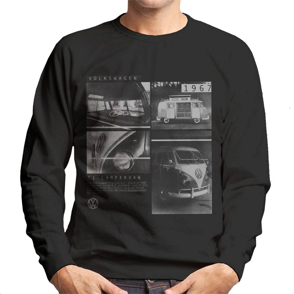 Volkswagen-Type-2-Campervan-1967-Montage-Mens-Sweatshirt