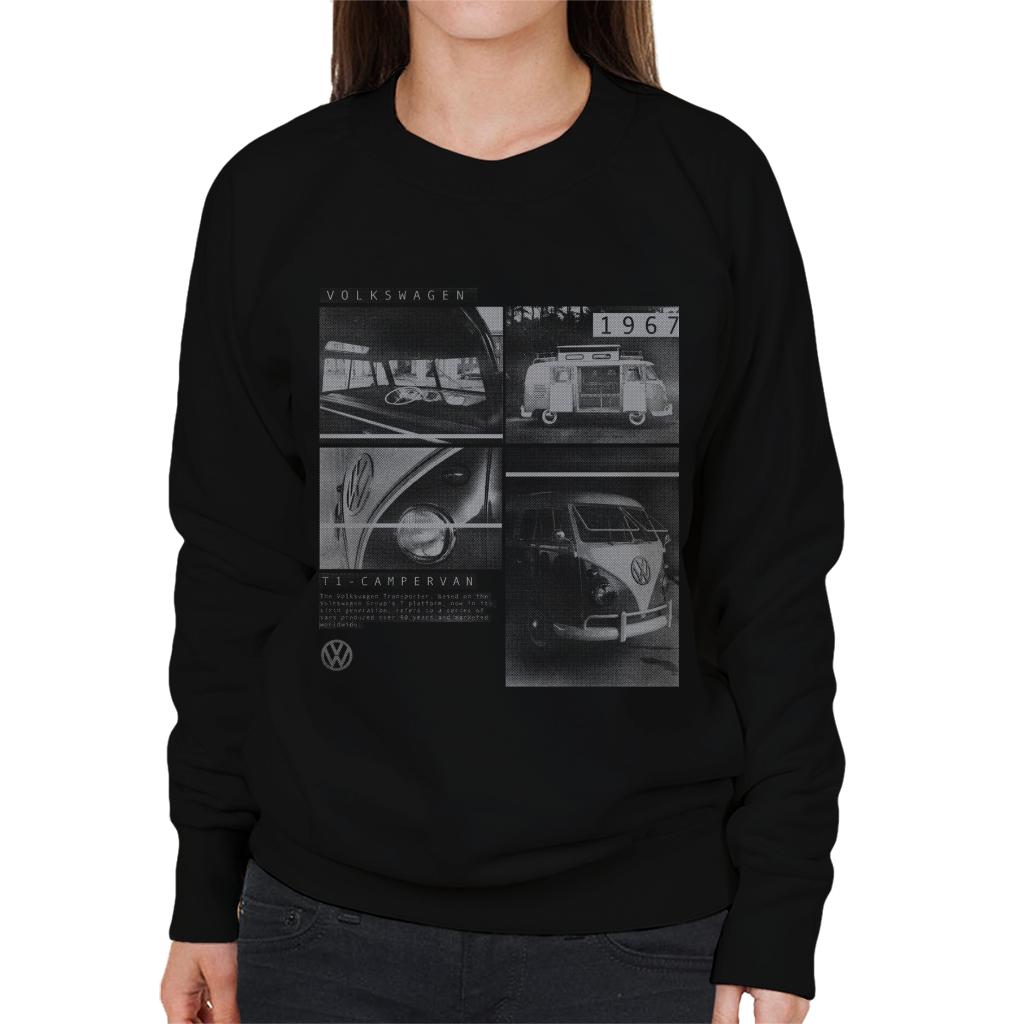 Volkswagen-Type-2-Campervan-1967-Montage-Womens-Sweatshirt