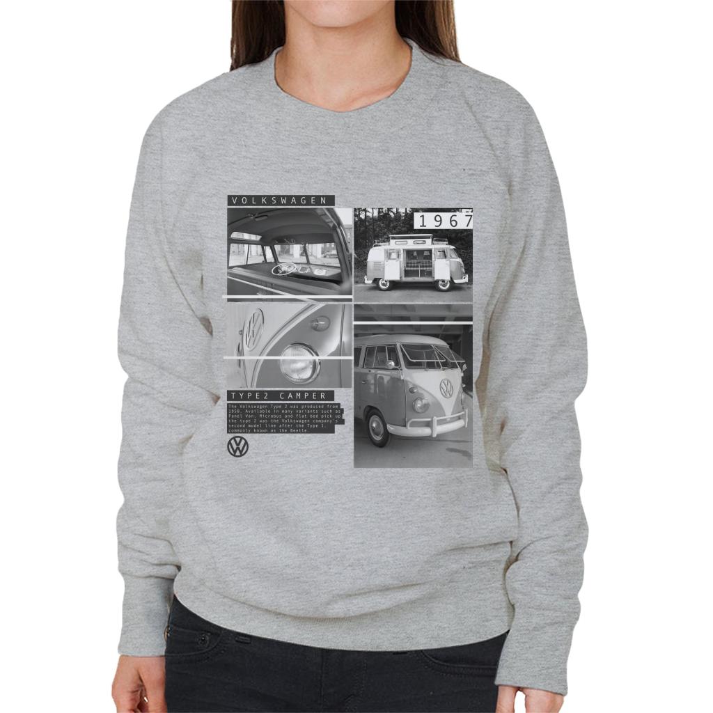 Volkswagen-Type-2-Montage-Of-1967-Campervan-Womens-Sweatshirt