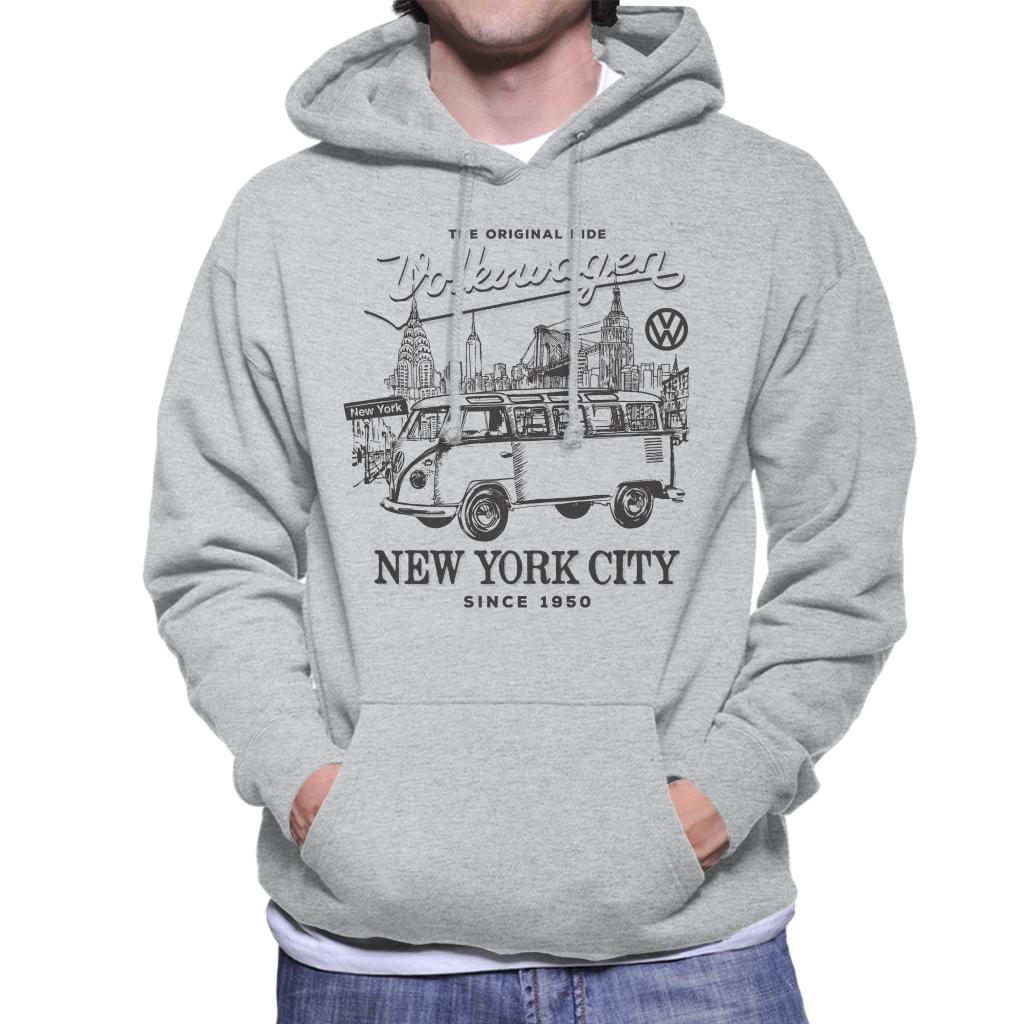 Volkswagen-Campervan-Since-1950-In-New-York-City-Mens-Hooded-Sweatshirt