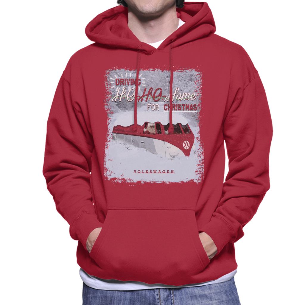 Volkswagen Christmas Driving Ho Ho Home For Xmas Men's Hooded Sweatshirt-ALL + EVERY