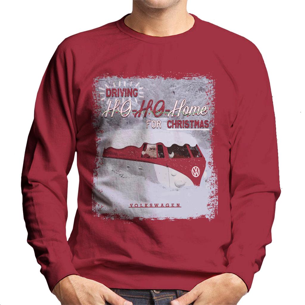 Volkswagen Christmas Camper Van Driving Ho Ho Home For Christmas Men's Sweatshirt-ALL + EVERY