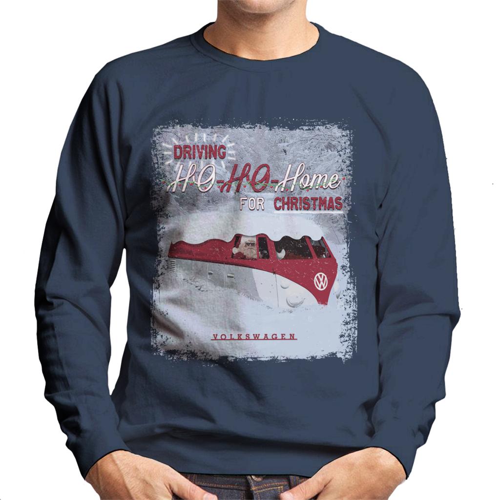 Sweat-shirt Homme Volkswagen 'Driving Home For Christmas' - Coton/polyester, Manches Longues