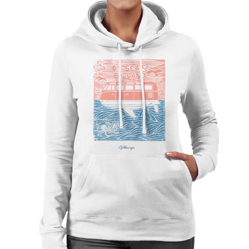 Volkswagen-By-Sea-And-Land-Classic-Campervan-Womens-Hooded-Sweatshirt