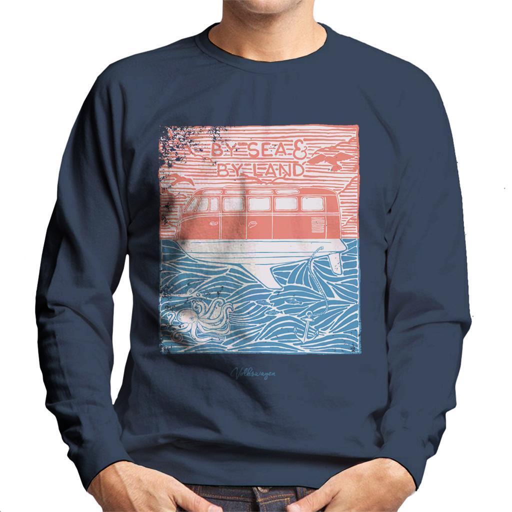 Volkswagen-By-Sea-And-Land-Camper-Mens-Sweatshirt