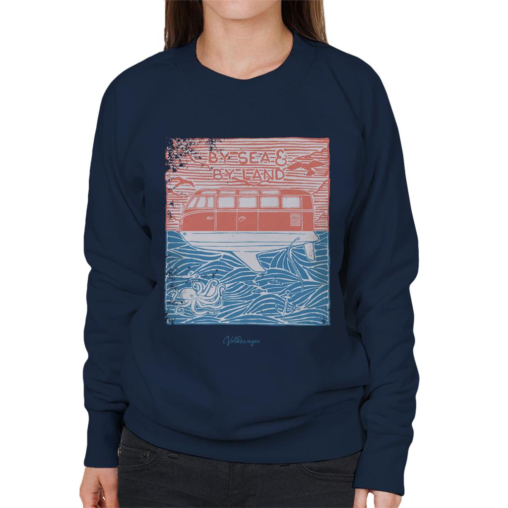 Volkswagen-By-Sea-And-Land-Camper-Womens-Sweatshirt