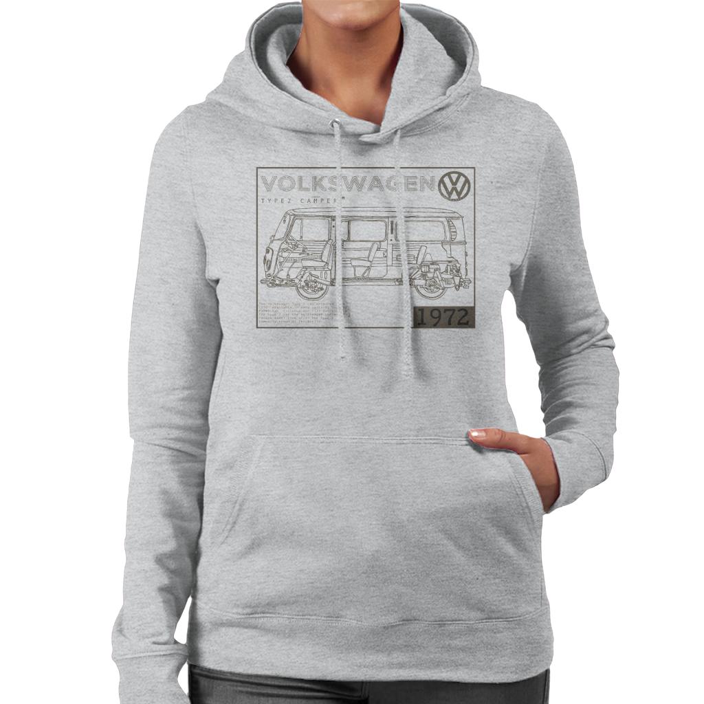 Volkswagen-Type-2-Camper-Schematic-1972-Dark-Text-Womens-Hooded-Sweatshirt