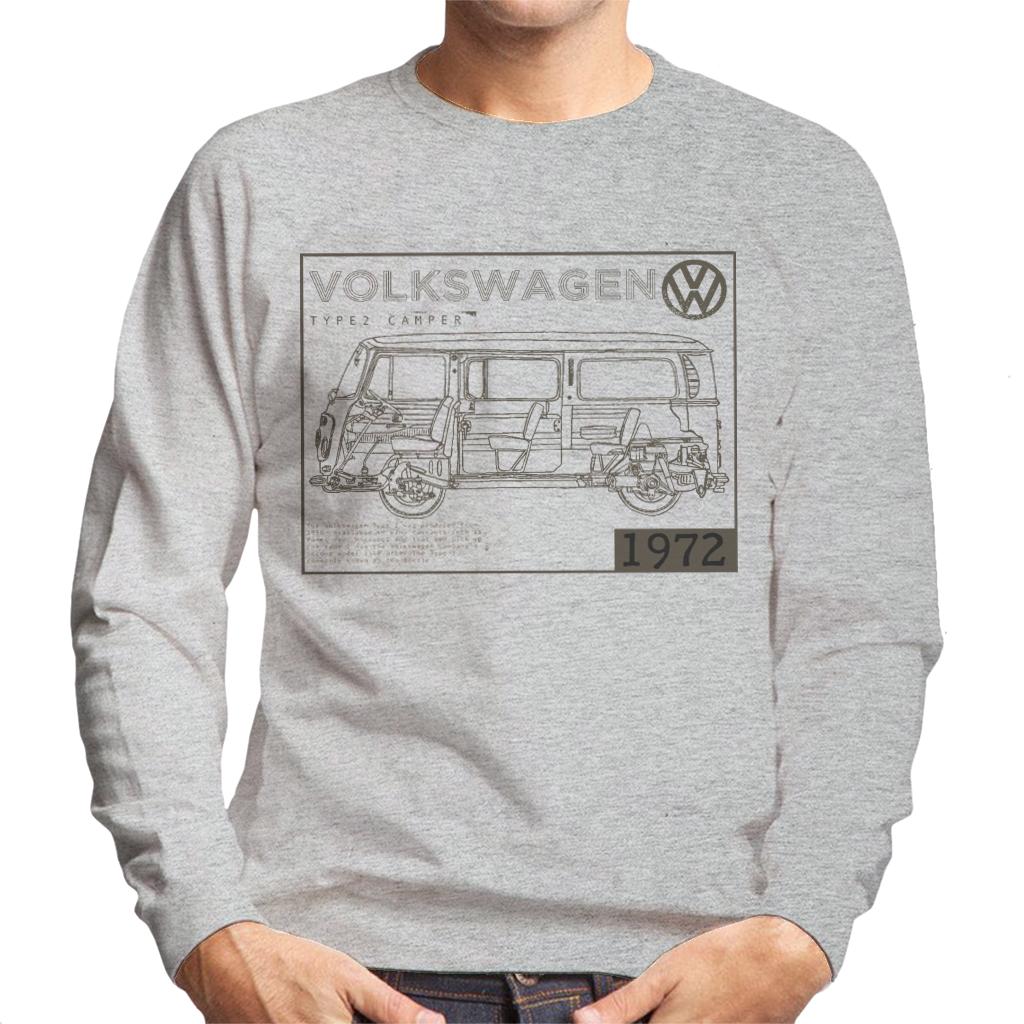 Volkswagen-Type-2-Camper-Plans-1972-Dark-Text-Mens-Sweatshirt