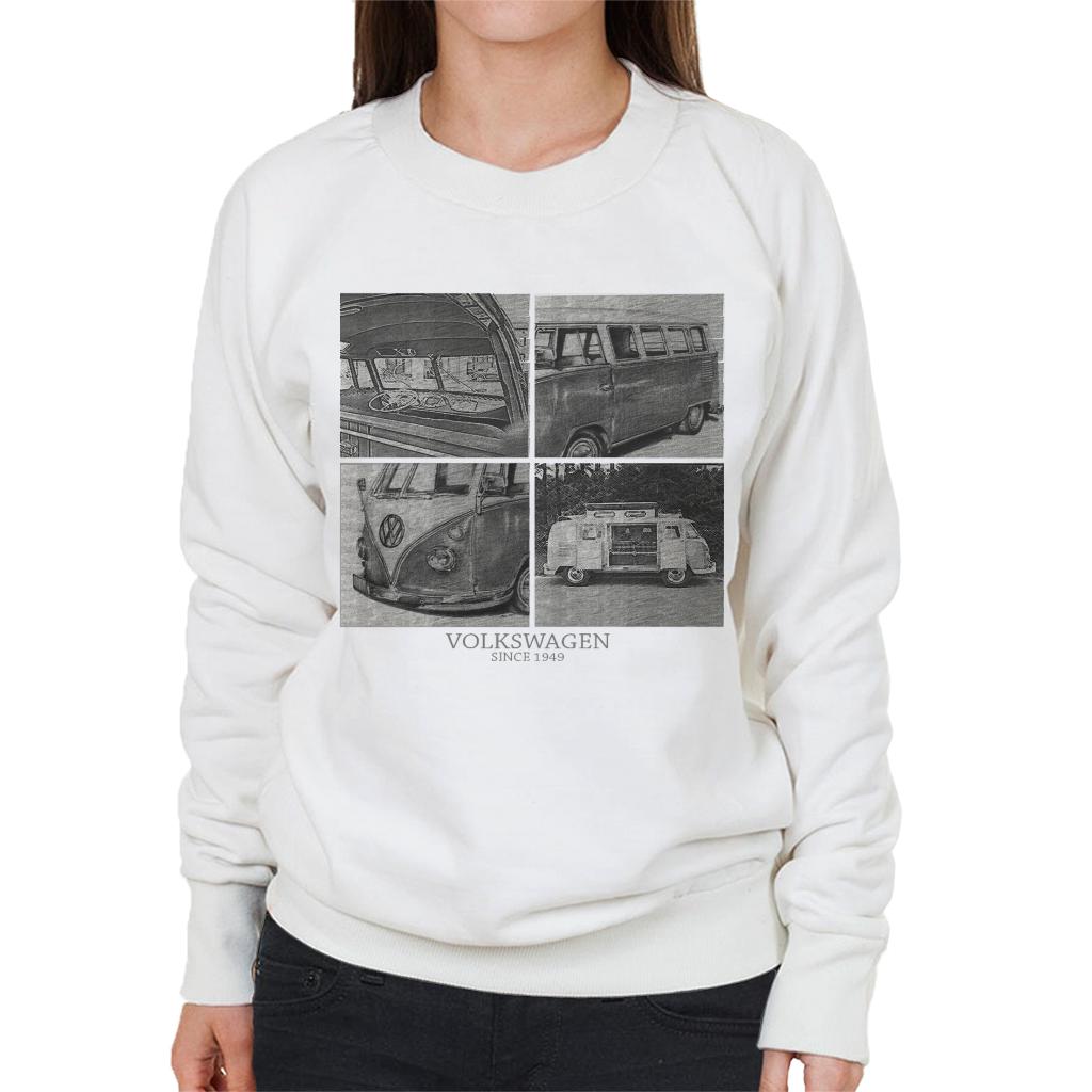 Volkswagen-Camper-Sketch-Montage-Womens-Sweatshirt