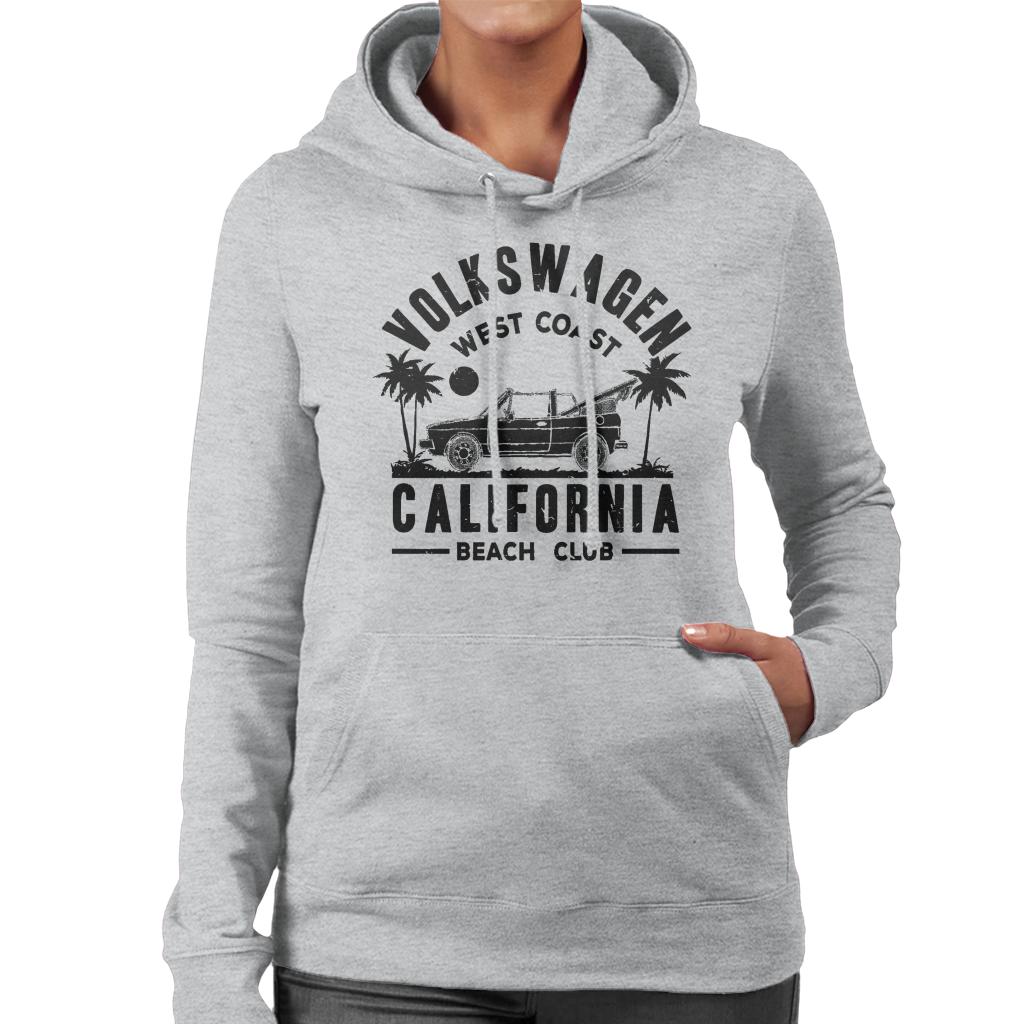 Volkswagen-Convertible-West-Coast-California-Retro-Black-Text-Womens-Hooded-Sweatshirt