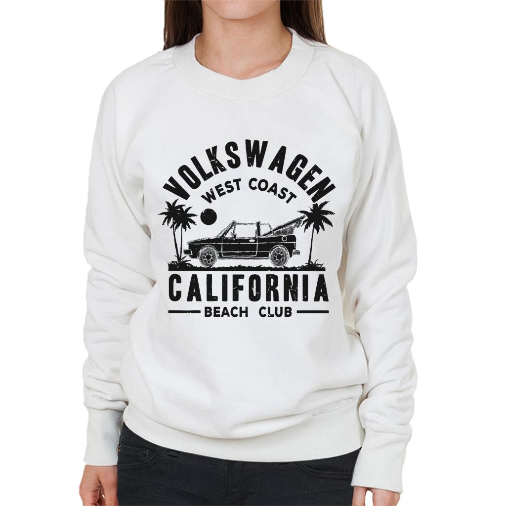 Volkswagen-West-Coast-California-Beach-Club-Black-Text-Womens-Sweatshirt