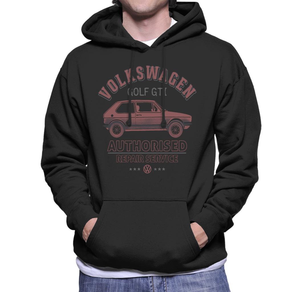 Volkswagen-Red-Golf-GTI-Repairs-Red-Logo-Mens-Hooded-Sweatshirt