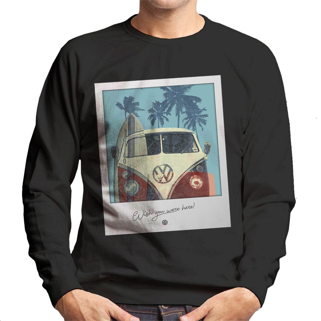 Volkswagen-Polaroid-Camper-Palm-Trees-Mens-Sweatshirt