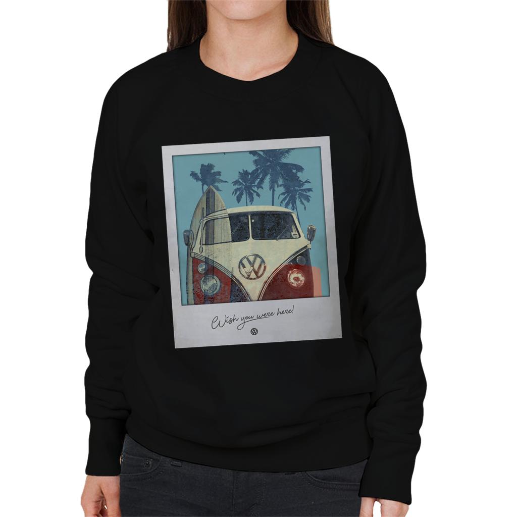 Volkswagen-Polaroid-Camper-Palm-Trees-Womens-Sweatshirt