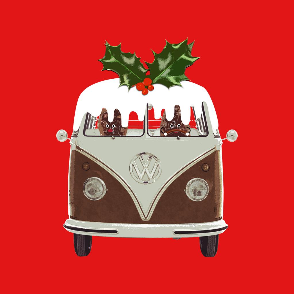 Volkswagen Christmas Camper Van Christmas Pudding Women's Hooded Sweatshirt-ALL + EVERY