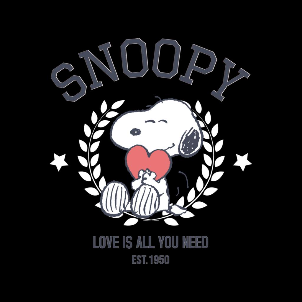 Peanuts Snoopy Love Is All You Need Est 1950 Women's Hooded Sweatshirt-ALL + EVERY