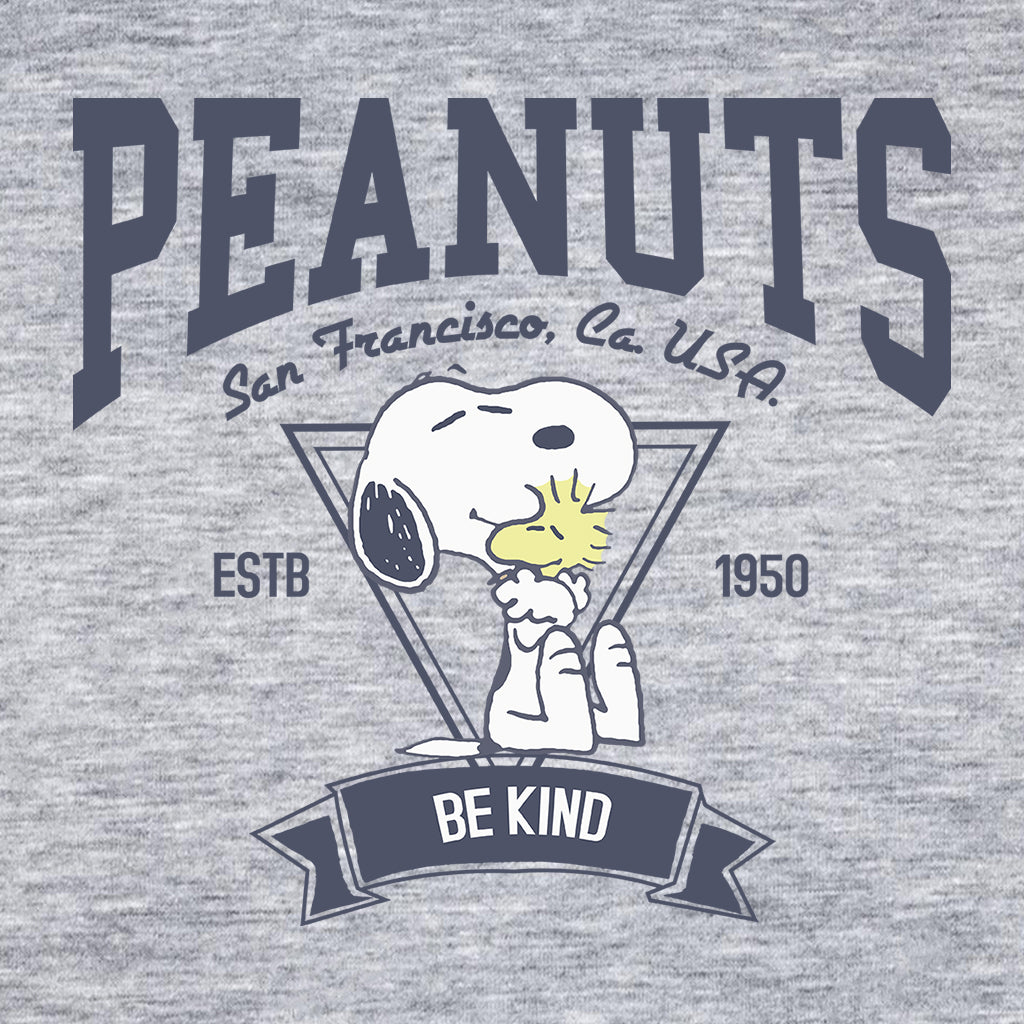 Peanuts Snoopy And Woodstock San Francisco Be Kind Women's Hooded Sweatshirt-ALL + EVERY