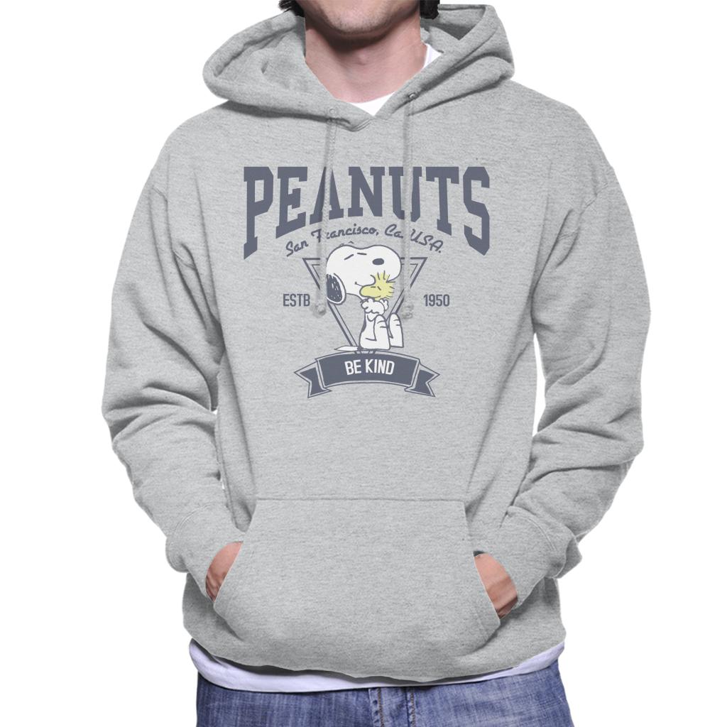 Peanuts Snoopy And Woodstock San Francisco Be Kind Men's Hooded Sweatshirt-ALL + EVERY