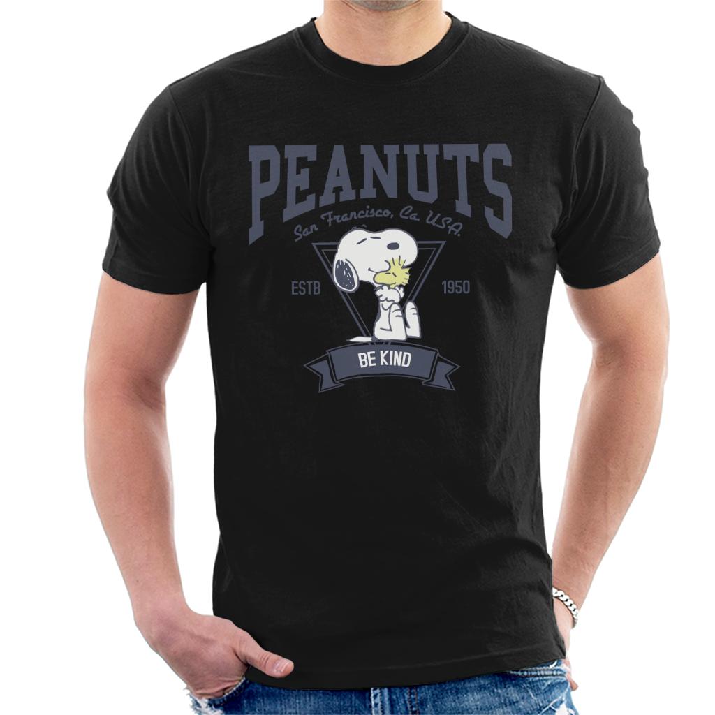 Peanuts Snoopy And Woodstock San Francisco Be Kind Men's T-Shirt-ALL + EVERY