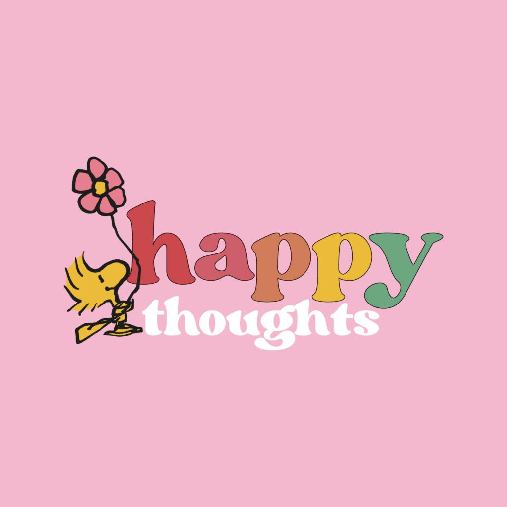 Peanuts Woodstock Happy Thoughts Women's T-Shirt-ALL + EVERY