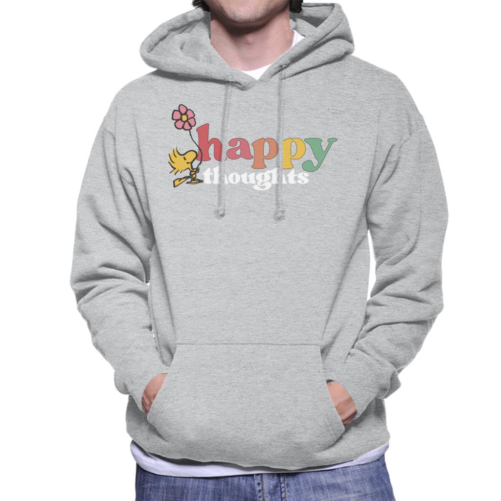 Peanuts Woodstock Happy Thoughts Men's Hooded Sweatshirt-ALL + EVERY