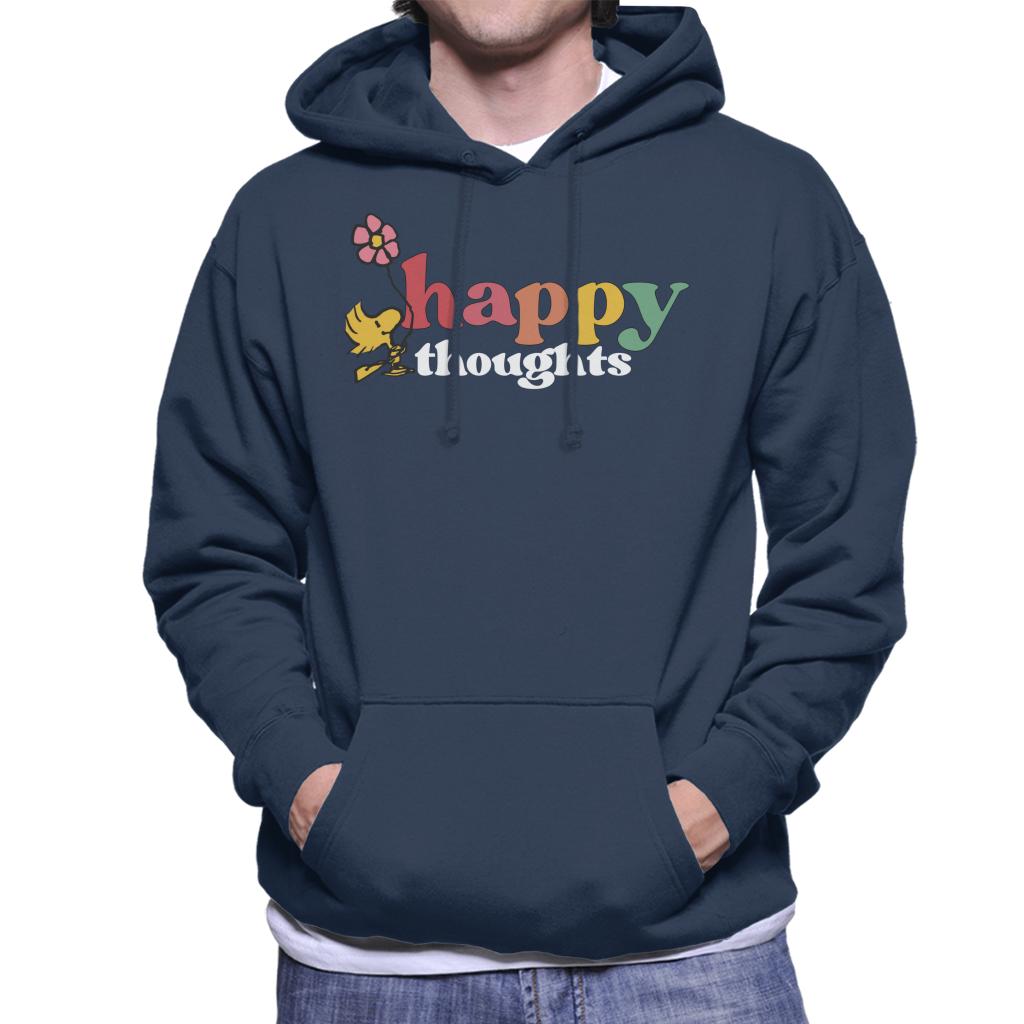 Peanuts Woodstock Happy Thoughts Men's Hooded Sweatshirt-ALL + EVERY