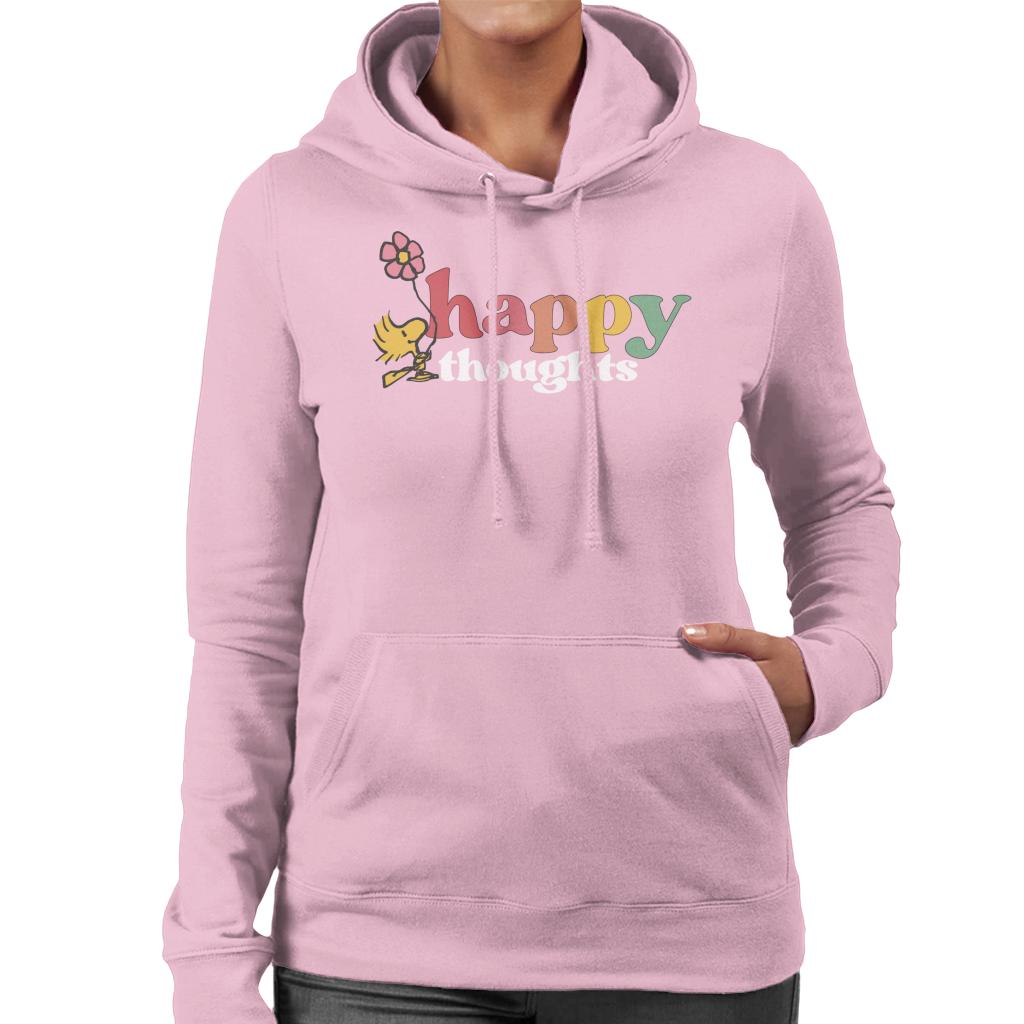 Peanuts Woodstock Happy Thoughts Women's Hooded Sweatshirt-ALL + EVERY