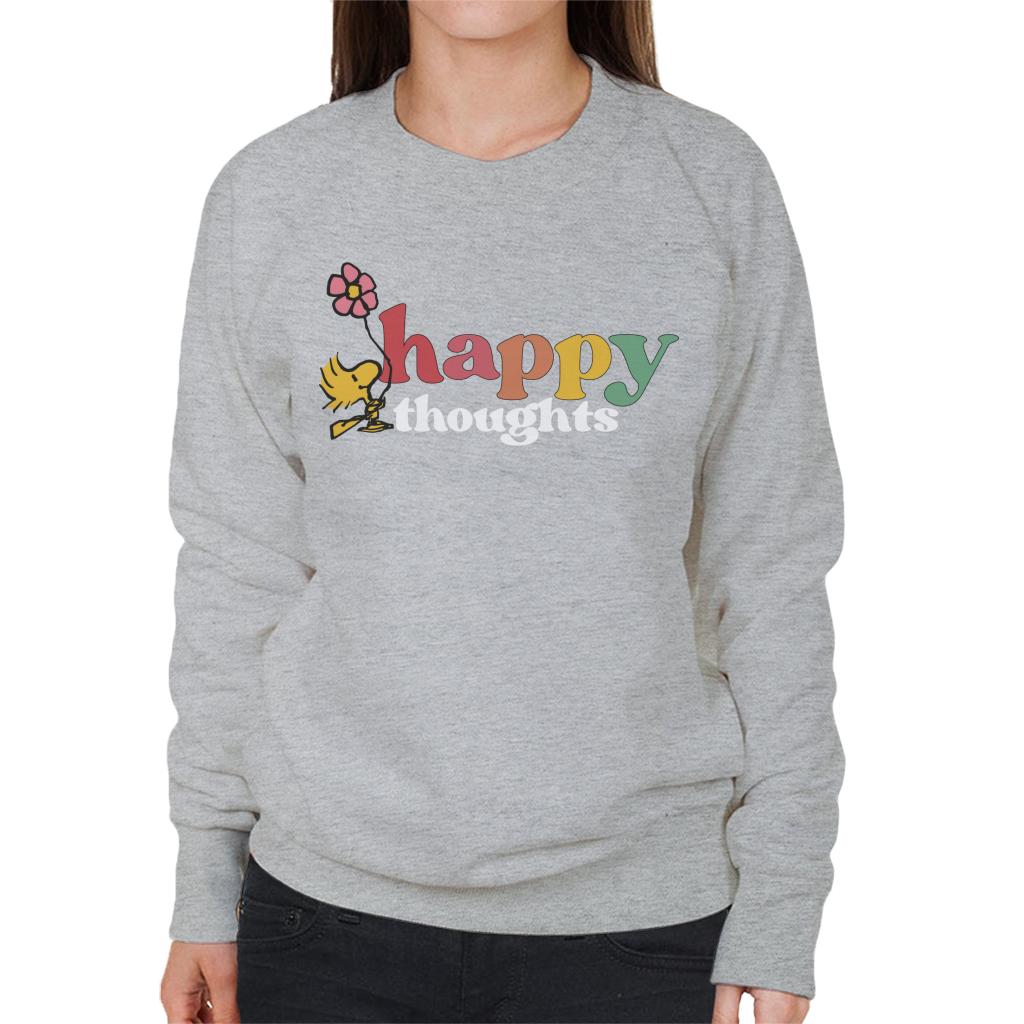 Peanuts Woodstock Happy Thoughts Women's Sweatshirt-ALL + EVERY