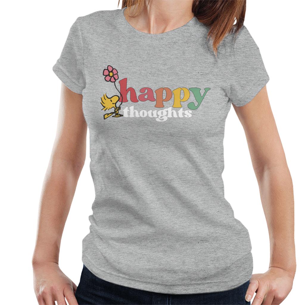 Peanuts Woodstock Happy Thoughts Women's T-Shirt-ALL + EVERY