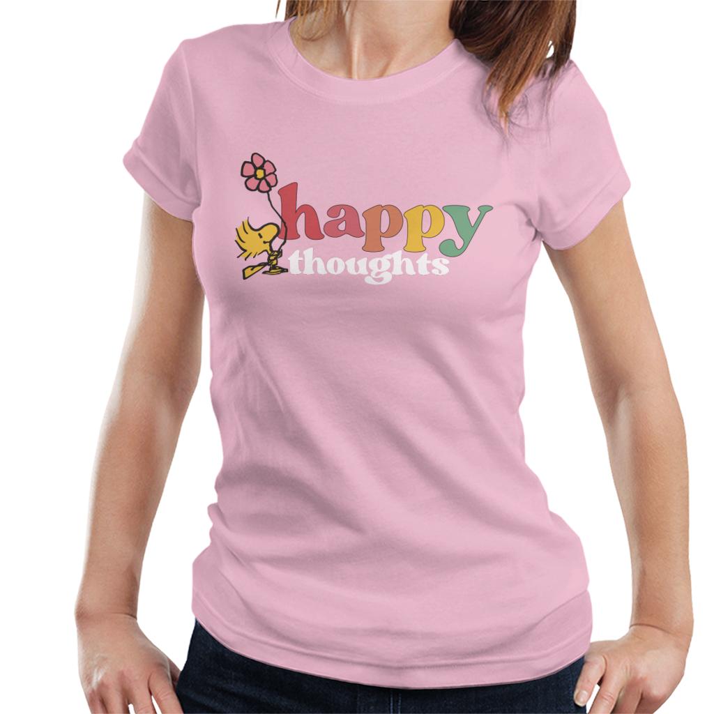 Peanuts Woodstock Happy Thoughts Women's T-Shirt-ALL + EVERY